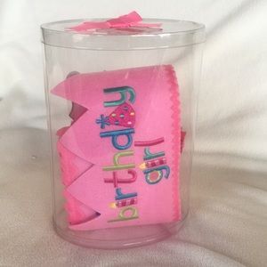 Birthday girl crown and sash.